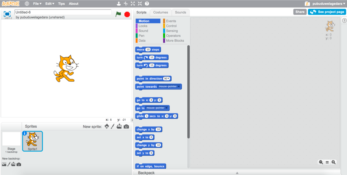Scratch; A Visual Programming Language