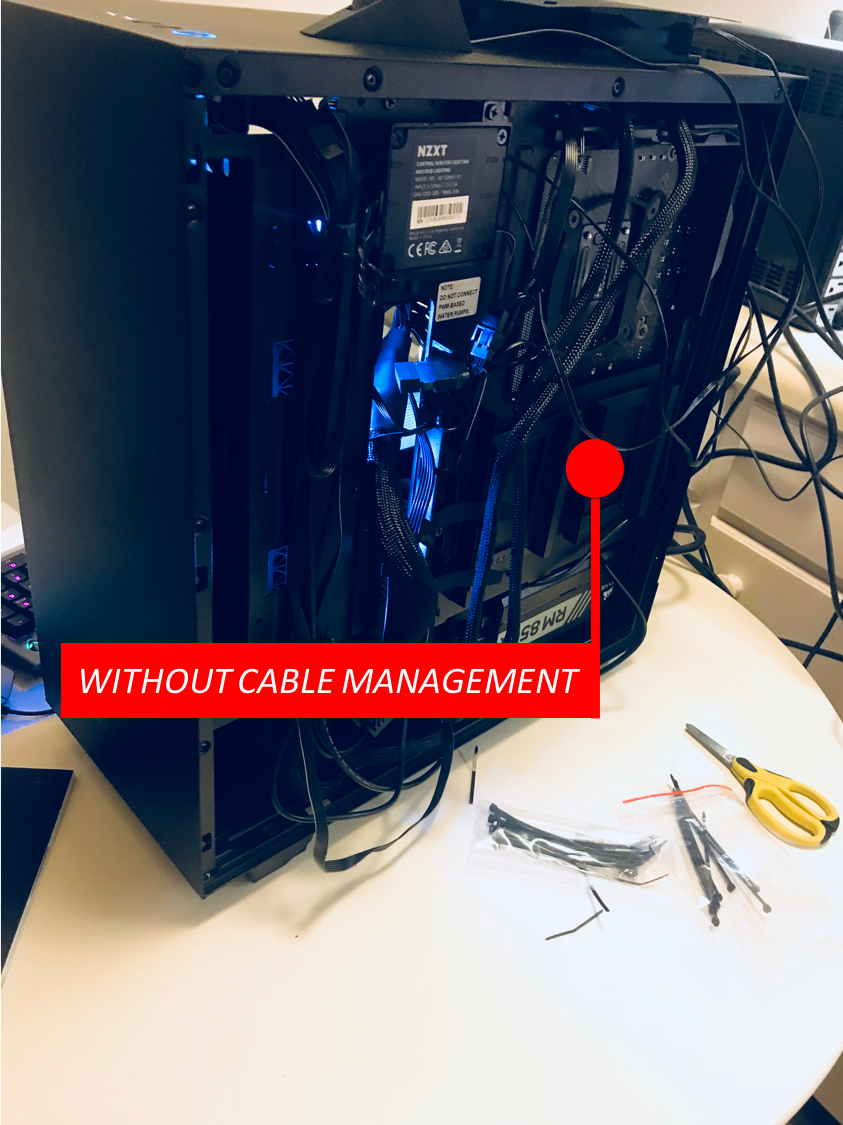 No Cable Management